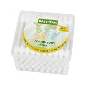 Ватні палички BABY TEAM із запобіжником 56шт