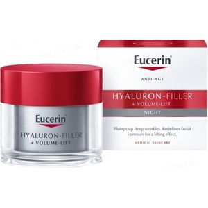 Крем Eucerin 89763 Гиалурон-Филлер +Вольюм-лифт ночной антивозрастной для лица 50мл