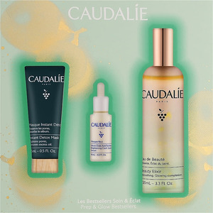 Набор Caudalie Beauty Elixir Set (эликсир-вода д/лица 100мл, детокс-маска 15мл, сывор. д/лица 10мл)
