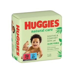 Салфетки влажные Хаггис Natural Care 56*3