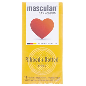 Презервативы Masculan Ribbed+Dotted №10