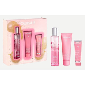 Набор Caudalie Rose de Vigne (крем д/рук 30мл, гель д/душа 50мл, энергетическая туал. вода 50мл)