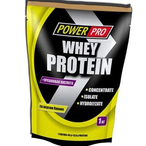 Протеїн Power Pro Whey Protein зі смаком банана 1 кг