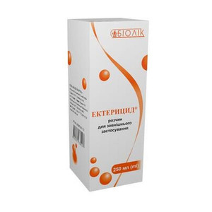 ДУБЛЬ Ектерицид р-н д/зовн. заст. скл. пляшка 250 мл