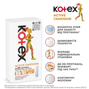 Тампоны Kotex Active нормал №16