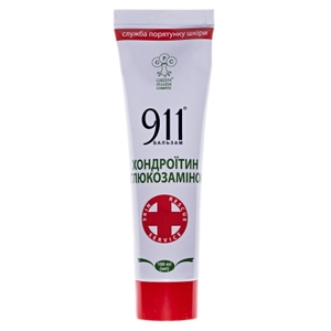 Бальзам 911 Хондроитин с глюкозамином туба 100мл ГринФарм