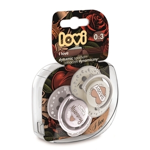 Пустышка Lovi 22/866 динамическая силиконовая 0-3 м 2шт I love