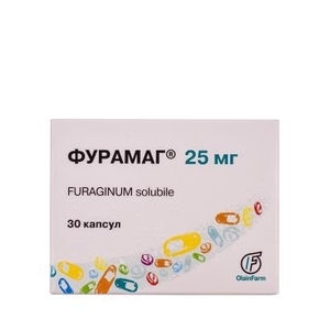 Фурамаг капсули по 25 мг 30 шт. (10х3)