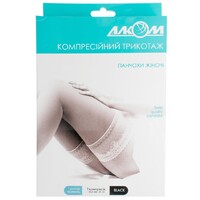Чулки Алком 6041 женские 1 компрессионные р 1 черные