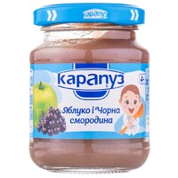 Карапуз Пюре яблуко-чорна смородина ск/б 125г