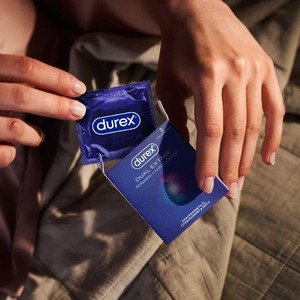 Презервативи Durex Dual Extase рельєфні з анестетиком №3