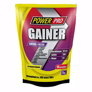 Смесь Power Pro Gainer 30% со вкусом банана 1 кг