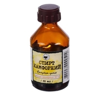 Спирт камфорный раствор 10% по 40 мл в пластиковом флаконе 1 шт. - Житомир