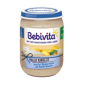 Пюре Bebivita 15001 Запеченный картофель с морской рыбой 190г