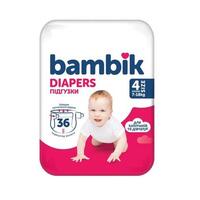 Bambik підгузки дитячі Medium 4 Maxi (7-18 кг) 36шт
