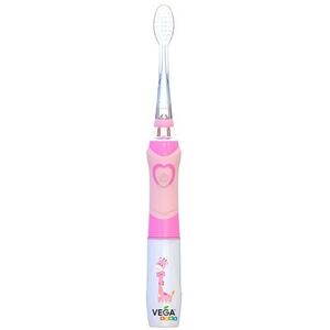 Vega Kids VK-400Р Зубная щетка электрическая звуковая детская Лайт-ап розовая