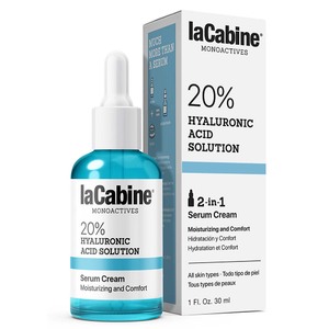 Крем-сироватка LaCabine 20% Hyaluronic Acid 2 in 1 Зволожувальна для обличчя, 20% гіалуронової кислоти, 30 мл