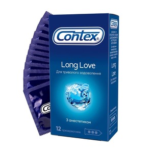 Презервативы Contex Long Love с анестетиком №12
