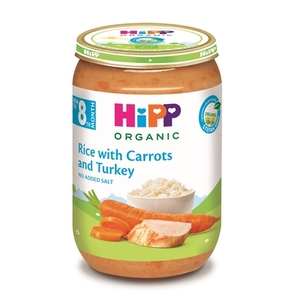 Пюре HiPP Индейка с рисом и морковью 220 г