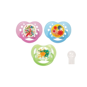 Пустышка Lindo А031 силиконовая круглая 6-12 мес