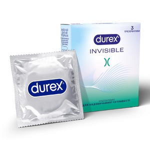 Презервативи Durex Invisible ультратонкі №3