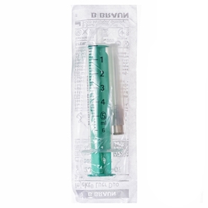 Шприц 2-х комп. Injekt Luer Duo с 1-й иглой 22G (0,7x30мм) 5мл №1 B.Braun