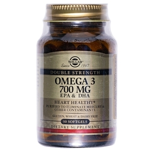 Солгар (Solgar) Омега-3 двойная ЭПК и ДГК 700мг капс. №30