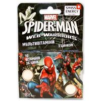 Вітаміни Swiss Energy Multivitamins Spiderman жувальні №12