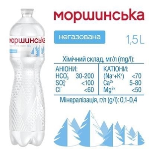 Вода Моршинская минеральная негазированная 1,5 л