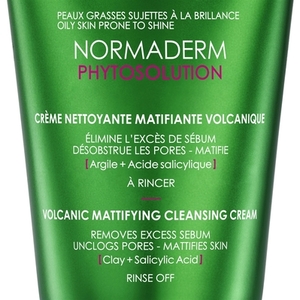 Нормадерм Фітосолюшн, матуючий крем-гель для очищення та зменшення жирного блиску шкіри обличчя, 125 мл