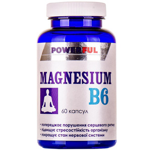 Магнезиум B6 POWERFUL капс. №60