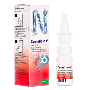 Септаназал спрей 1 мг/50 мг по 10 мл во флаконе 1 шт.