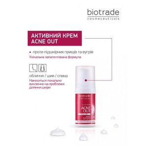 Крем Biotrade ACNE OUT проти вугревого висипу 30 мл