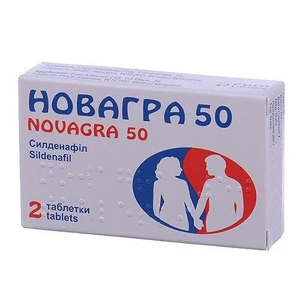 Новагра 50 таблетки по 50 мг 2 шт.