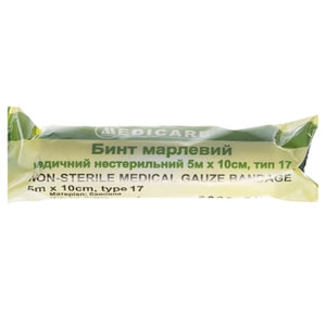 Бинт Medicare нестерил. 5м х 10см тип 17