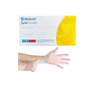 Рукавички Safe-Touch вінілові нестерильні з пудрою S