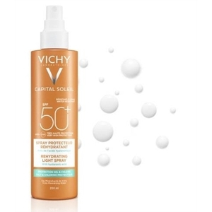 Спрей Vichy Капіталь Солей солнцезахисний водостійкий з гіалуроновою кислотою SPF50+ 200мл