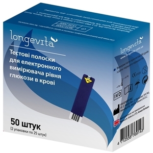 Тест-смужки LONGEVITA № 50 для глюкометра