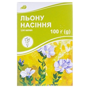 Льон насіння по 100 г у пачці - Лубнифарм
