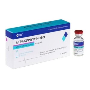 Атракуріум-Ново р-н д/ін. 1% флак. 5 мл №5