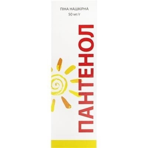 Пантенол піна 50 мг/г по 116 г у балоні