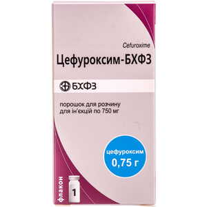 Цефуроксим-БХФЗ порошок по 0,75 г у флаконі 1 шт.