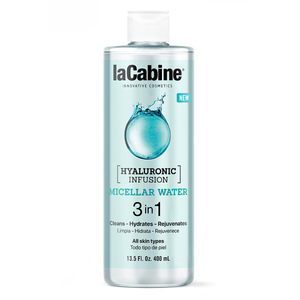 Вода мицеллярная LaCabine с гиал. кислотой 3 в 1, глубокая очистка, увлажнение и омоложение 400 мл