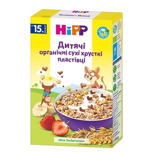 Хлопья HIPP детские органические сухие хрустящие 200г