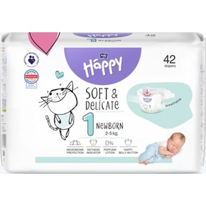 Підгузники Happy Newborn 2-5 кг №42