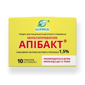Апібакт мультипробіотик прополіс 1,5% №1 10г