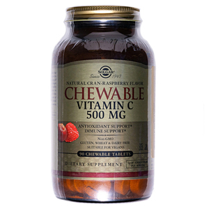 Солгар (Solgar) Витамин С с малиновым вкусом 500мг табл. №90