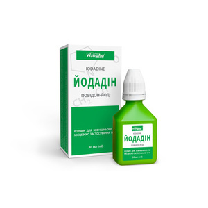 Йодадин р-р спирт. 10% флак. 30мл в уп. Житомир