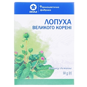 Фіточай Лопуха великого корінь пачка 50г Віола