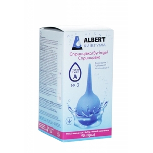 Спринцовка Альберт-Киевгума 30мл А-3 с мягким наконечником
